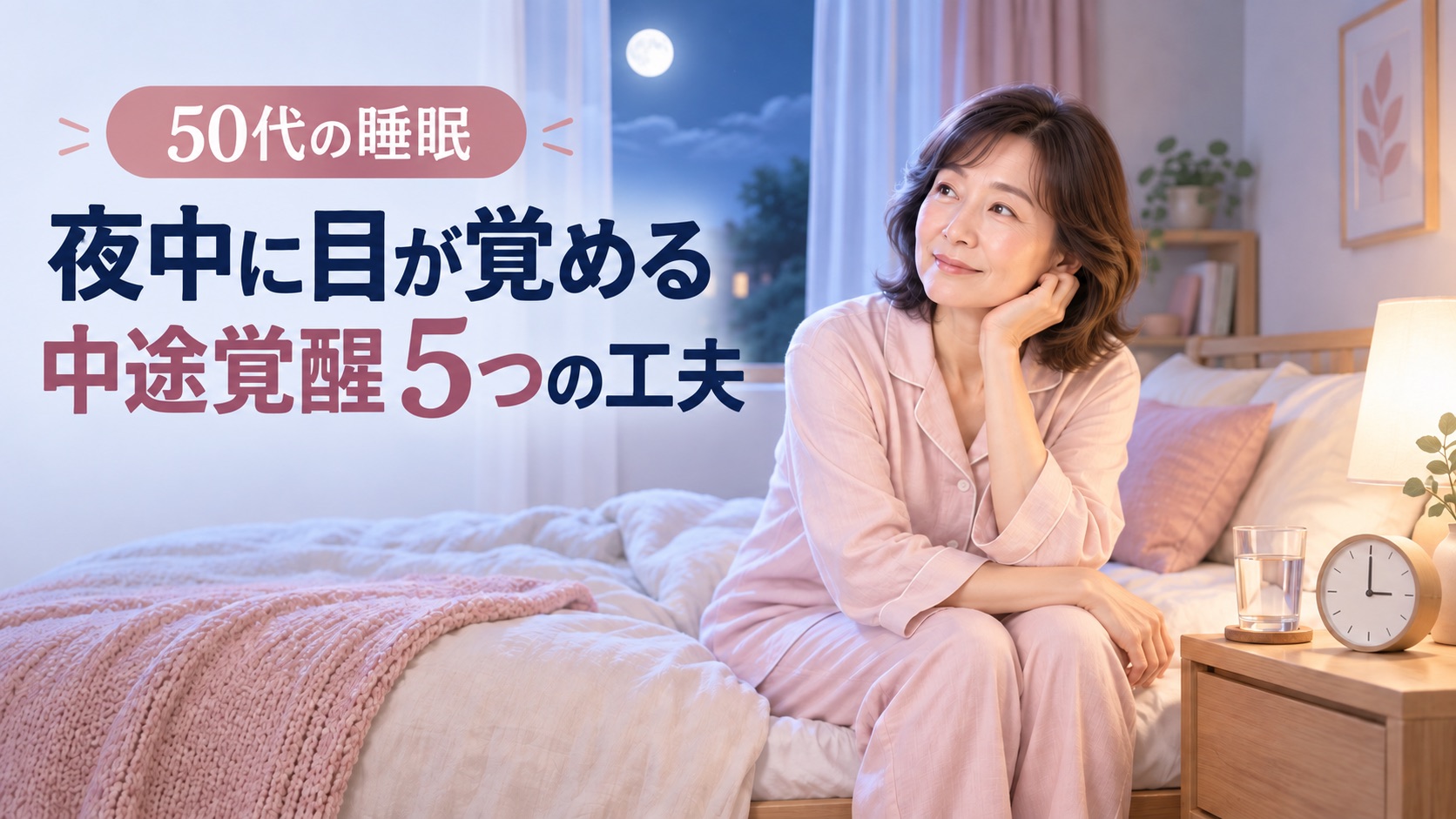 夜中の2時3時に目が覚める…50代の中途覚醒を減らす5つの工夫